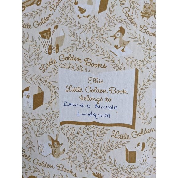 Little Golden Book Tawny Scrawny Lion 1980 ephemera junk journal - Picture 4 of 6